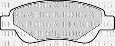 BORG & BECK bbp1967 -  Комплект тормозных колодок, дисковый тормоз